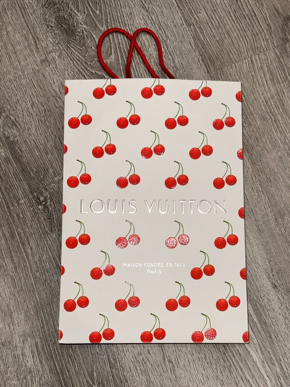 AUTHENTIC LOUIS VUITTON MAISON FONDEE EN 1854 CHERRY SHOPPING BAG LIMITED ED